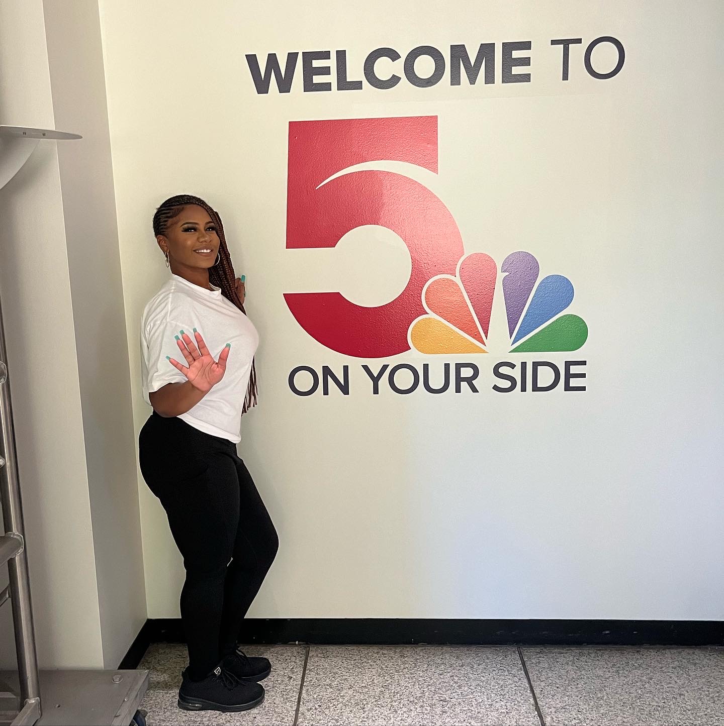 Sharday Monroe at the NBC 5 On Your Side studio